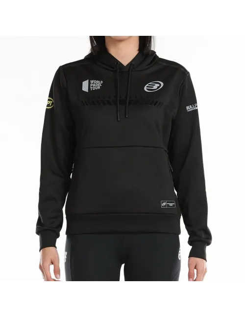 Sudadera Bullpadel Leste Negro Mujer | Ofertas de pádel